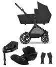 Cybex EOS Lux starttipaketti 5 in 1 Moon Black. - Lastenvaunut ja yhdistelmävaunut - 522003825STACG - 1
