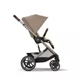 Cybex Balios S lux rattaat Almond Beige, selkänoja pystyssä. - Matkarattaat ja lastenrattaat - 524001211STACLG - 3