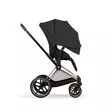 Cybex Priam Comfort rattaat Rosegold/Sepia Black, suuri jatkettava kuomu. - Lastenvaunut ja yhdistelmävaunut - 526000001STACLG - 4