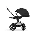 Cybex Priam Comfort rattaat Matt Black/Sepia Black, makuuasennossa. - Lastenvaunut ja yhdistelmävaunut - 526000011STACLG - 4