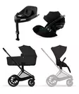 Cybex Priam Comfort starttipaketti Matt Black/Sepia Black. - Lastenvaunut ja yhdistelmävaunut - 526000011STACLG - 1