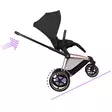 Cybex ePriam Comfort rattaat Rosegold/Sepia Black, avustaa ylämäessä. - Lastenvaunut ja yhdistelmävaunut - 526000041STACLG - 5