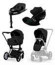 Cybex ePriam Comfort starttipaketti Matt Black/Sepia Black. - Lastenvaunut ja yhdistelmävaunut - 526000053STACLG - 1