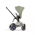 Cybex ePriam Style lastenrattaat Chrome/Brown, Sage Green, kasvot työntäjää kohti. - Lastenvaunut ja yhdistelmävaunut - 526000201eRATCBSG - 2