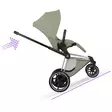 Cybex ePriam Style lastenrattaat Chrome/Brown, Sage Green, avustaa ylämäessä. - Lastenvaunut ja yhdistelmävaunut - 526000201eRATCBSG - 5