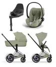 Cybex ePriam Style starttipaketti Chrome/Brown, Sage Green. - Lastenvaunut ja yhdistelmävaunut - 526000201eSTACBSG - 1