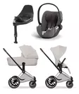 Cybex Priam Style starttipaketti Chrome/Brown, City Grey. - Lastenvaunut ja yhdistelmävaunut - 526000201STACBCG - 1