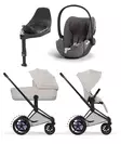 Cybex ePriam Style starttipaketti Matt Black, City Grey. - Lastenvaunut ja yhdistelmävaunut - 526000211eSTAMBCG - 1