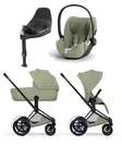 Cybex ePriam Style starttipaketti Matt Black, Sage Green. - Lastenvaunut ja yhdistelmävaunut - 526000211eSTAMBSG - 1