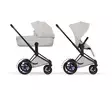 Cybex ePriam Style yhdistelmävaunut Matt Black City Grey. - Lastenvaunut ja yhdistelmävaunut - 526000211eYHDMBCG - 1