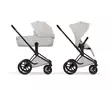 Cybex Priam Style yhdistelmävaunut Matt Black, City Grey. - Lastenvaunut ja yhdistelmävaunut - 526000211YHDMBCG - 1