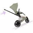 Cybex ePriam Style lastenrattaat Rosegold, Sage Green, avustaa ylämäessä. - Lastenvaunut ja yhdistelmävaunut - 526000221eRATRGSG - 7
