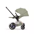 Cybex ePriam Style lastenrattaat Rosegold, Sage Green, makuuasennossa. - Lastenvaunut ja yhdistelmävaunut - 526000221eRATRGSG - 3