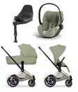 Cybex ePriam Style starttipaketti Champagne, Sage Green. - Lastenvaunut ja yhdistelmävaunut - 526000221eSTACHSG - 1