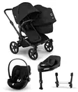 Bugaboo Donkey 6 starttipaketti Double Black/Heritage Black - Lastenvaunut ja yhdistelmävaunut - 100370002STADOCLG - 1