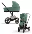 Cybex Priam yhdistelmävaunut värissä Leaf Green. - Lastenvaunut ja yhdistelmävaunut - 521002337YHDLG - 1