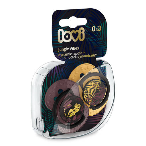 Lovi tutti dynaaminen 2 kpl Jungle Vibes girl. - Tutit ja tuttinauhat - LOVI22901G - 1
