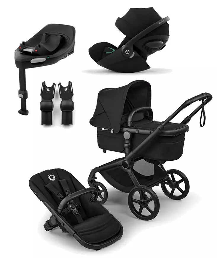 Bugaboo Fox 5 Renew starttipaketti Cloud G Black/Heritage Black. - Lastenvaunut ja yhdistelmävaunut - 100051112STACLG - 1