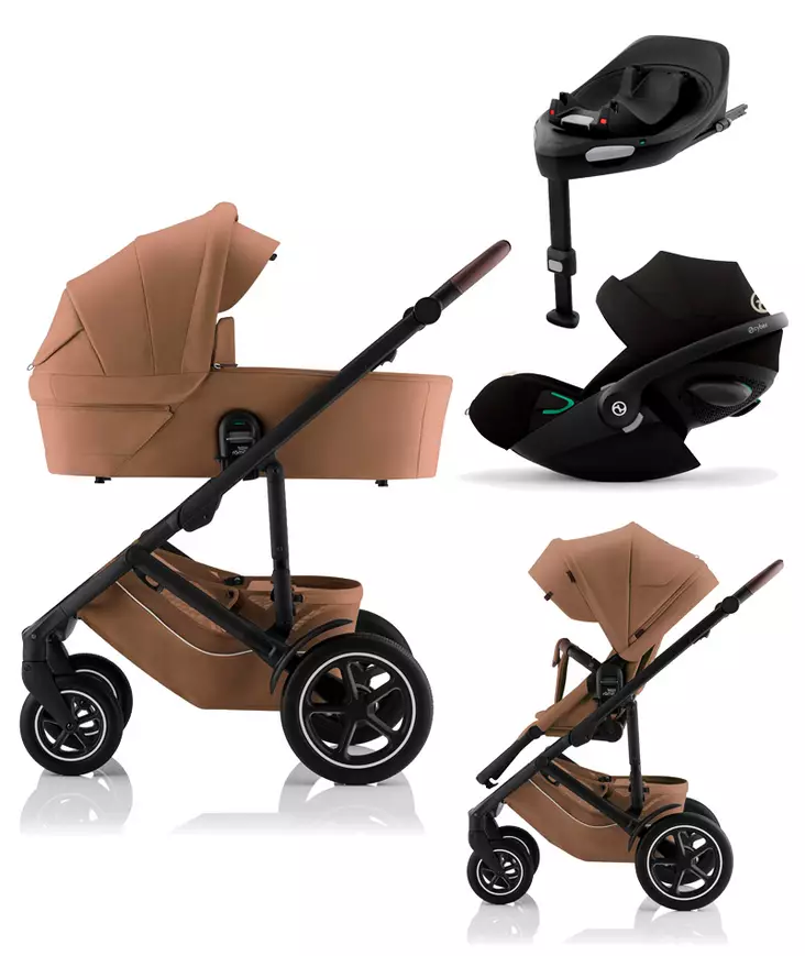 BRITAX Smile 5Z starttipaketti Warm Caramel LUX. - Lastenvaunut ja yhdistelmävaunut - 2000063STACLG - 1