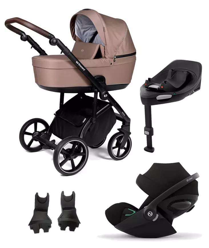 Tinynord Active starttipaketti Onyx Brown Grip, Praline Beige. - Lastenvaunut ja yhdistelmävaunut - 298917STA3CLG - 1