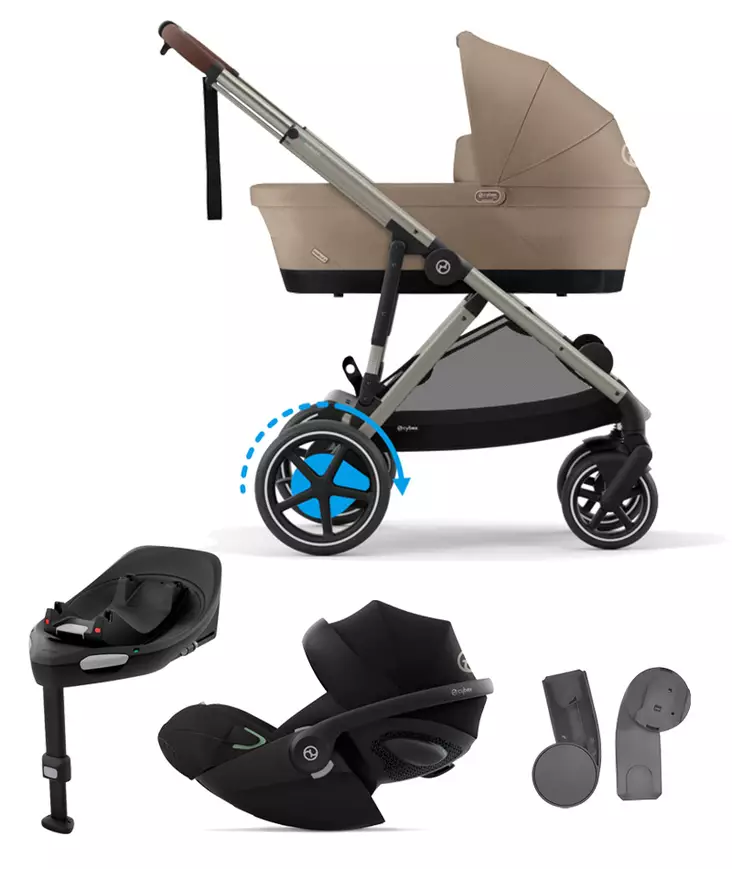 Starttipaketti Cybex eGazelle S 2 Almond Beige. - Sisarusrattaat - 522002706estaCLG - 1