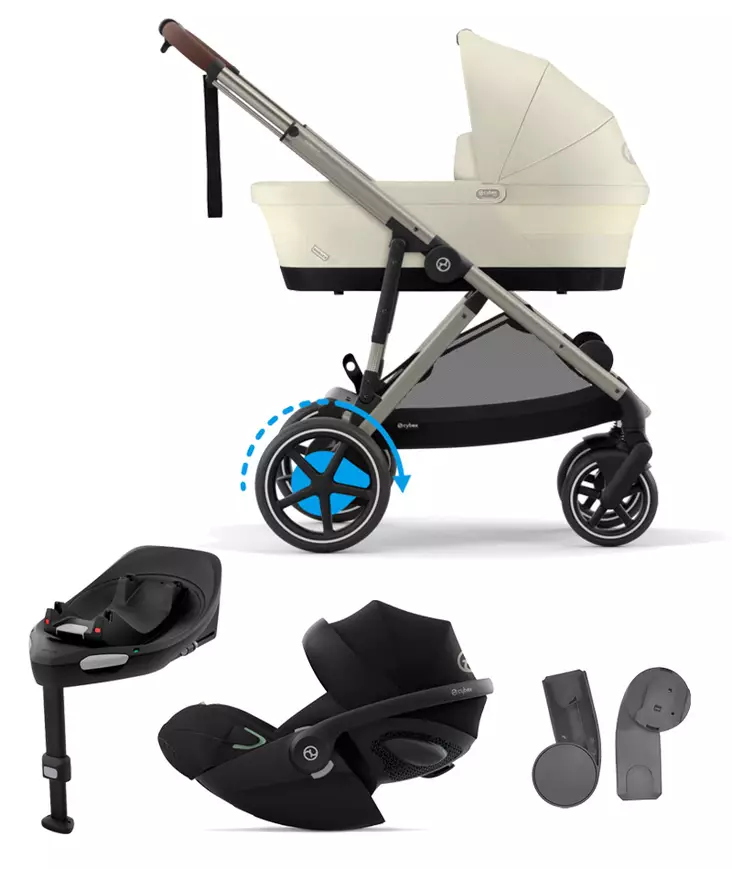 Starttipaketti Cybex eGazelle S 2 Seashell Beige. - Sisarusrattaat - 522002708estaCLG - 1