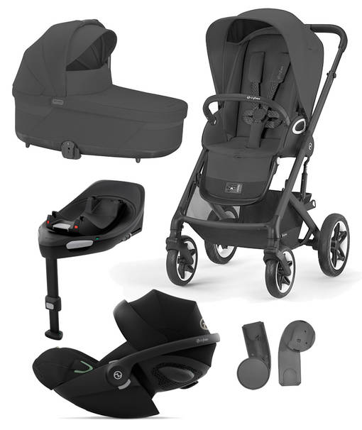 Cybex Talos S lux 2023 starttipaketti Moon Black. - Lastenvaunut ja yhdistelmävaunut - 522004713STACLG - 1
