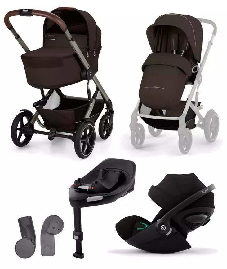 Cybex Talos S lux 2026 starttipaketti Chocolate Brown. - Lastenvaunut ja yhdistelmävaunut - 526001743STACLG - 1