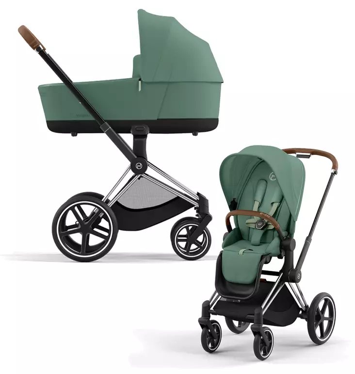 Cybex Priam yhdistelmävaunut värissä Leaf Green. - Lastenvaunut ja yhdistelmävaunut - 521002319YHDLG - 1
