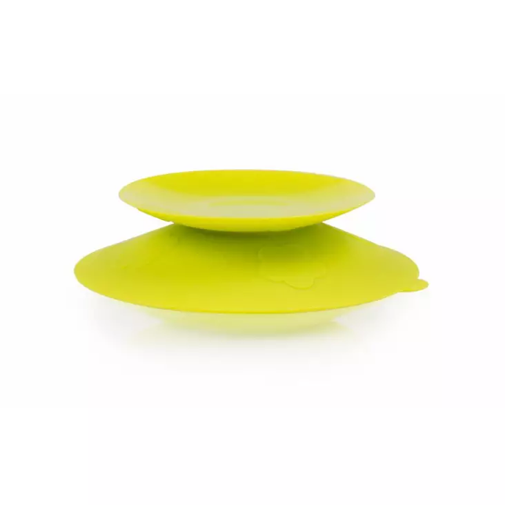 Kidsme Stay-in-Place imukuppi lautasille Lime. - Lautaset ja kulhot - 149160486LI - 1