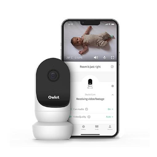 Owlet Cam 2 itkuh=C3=A4lytin yhdistet=C3=A4=C3=A4n omaan puhelimeen - Itkuhälyttimet - BCR6NNBBJ - 1
