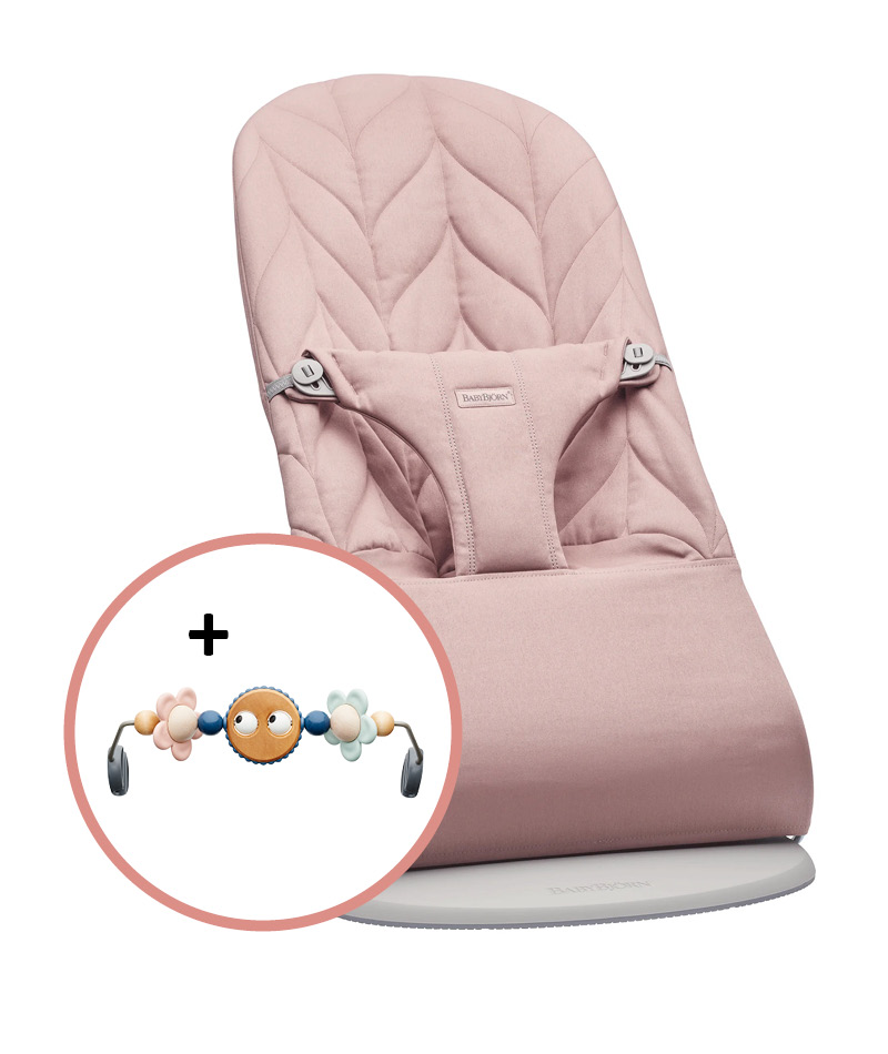 BabyBjörn Bouncer Bliss sitteri Cotton Petal Quilt, Dusty Pink ja