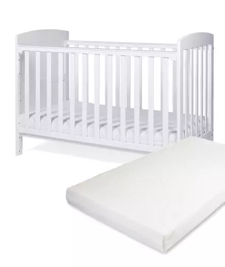 Pinnasänky Tinynord Leon White ja Anne & Mikael Premium patja. - Pinnasängyt ja lastensängyt - 297295PAK - 1