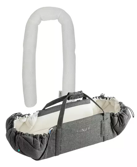 Najell SleepCarrier X kantokassi Stormy Grey ja Reducer pienennin. - Vaunukopat ja kantokassit - N20115801PAK - 1