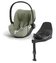 CYBEX Cloud T i-Size Plus turvakaukalo Sage Green, Base T jalustalla. - Turvakaukalot 0-13kg - 523000228PAK - 1