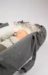 Najell SleepCarrier X kantokassi Stormy Grey vauvalla. - Vaunukopat ja kantokassit - N20115801PAK - 2
