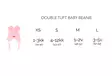 Gugguu Double Tuft Baby Puuvillapipo kokotaulukko. - Lasten pipot - SS25CO717pink - 3
