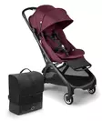 Bugaboo Butterfly matkarattaat ja laukku Black/Dark Cherry. - Matkarattaat ja lastenrattaat - 100025046pak - 1