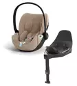 CYBEX Cloud T i-Size Plus turvakaukalo Cozy Beige, Base T jalustalla. - Turvakaukalot 0-13kg - 523000227PAK - 1