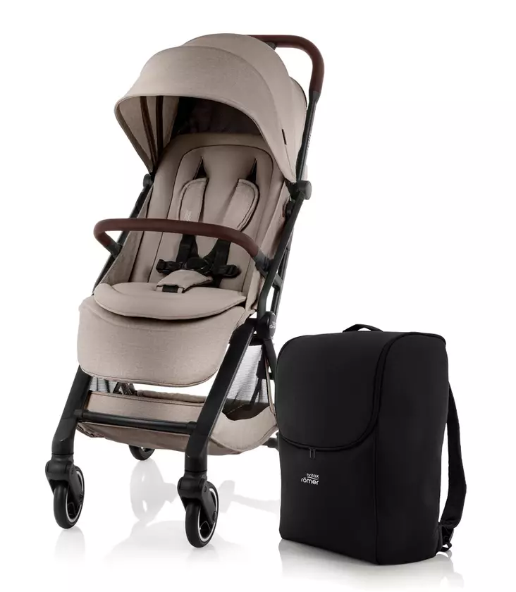 Matkarattaat BRITAX Flylite ja Travelbag Teak. - Matkarattaat ja lastenrattaat - 2000041983PAK - 1