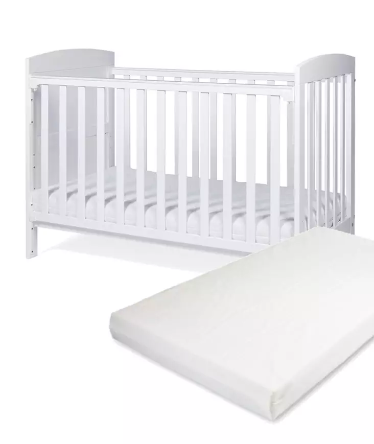 Pinnasänky Tinynord Leon White ja Anne & Mikael Premium patja. - Pinnasängyt ja lastensängyt - 297295PAK - 1