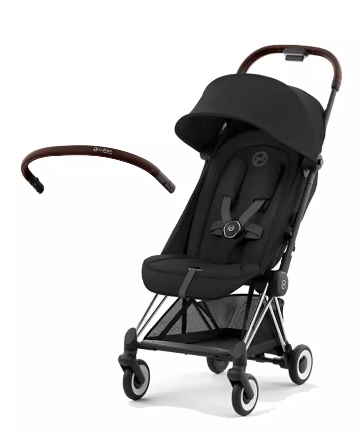 Cybex Coya matkarattaat Chrome Brown Sepia Black ja turvakaari. - Matkarattaat ja lastenrattaat - 522004385pak - 1