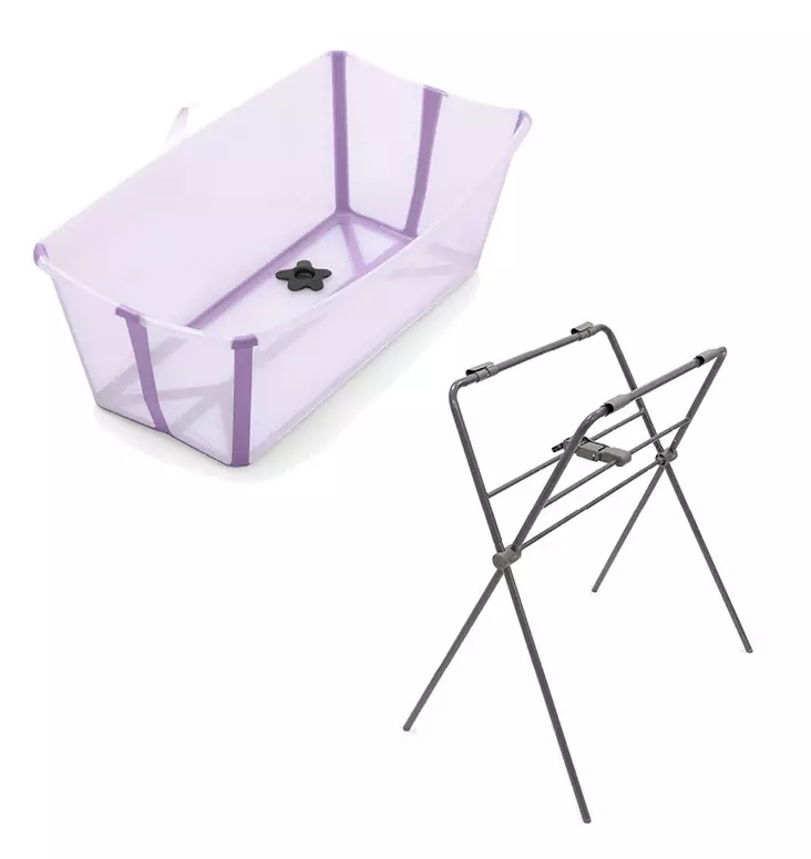 Stokke Flexi Bath kylpyamme Lavender ja Flexi Stand ammejalat. - Kylpyammeet ja kylpytuet - 531914pak - 1