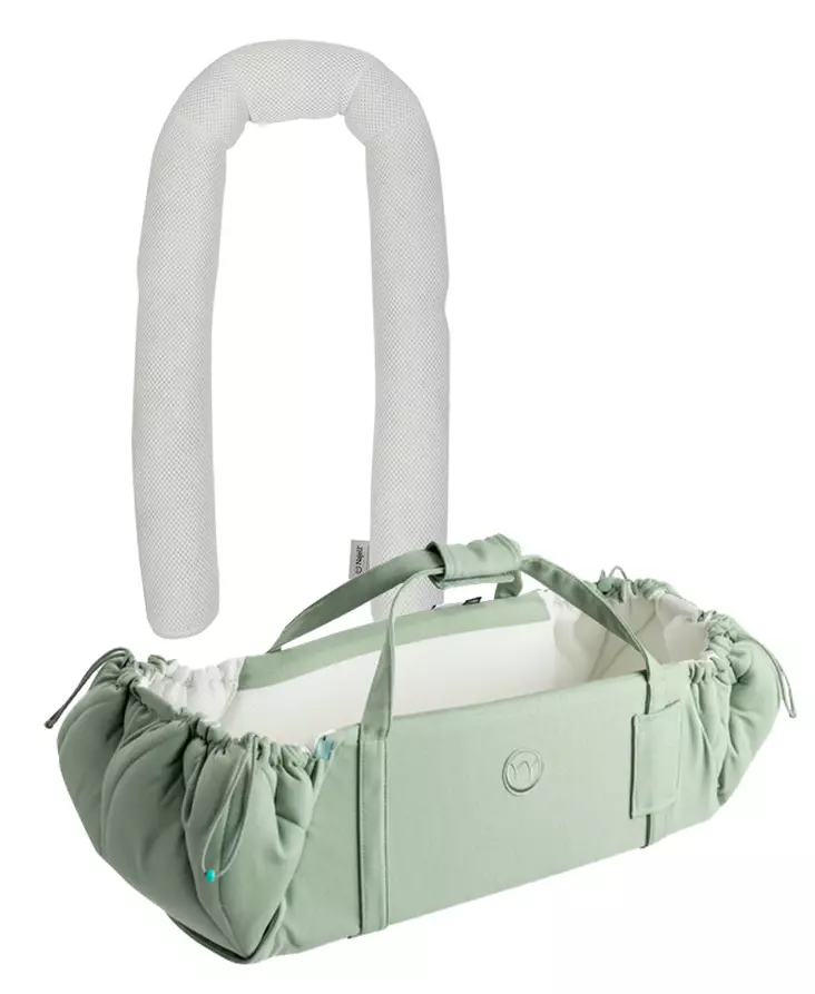 Najell SleepCarrier X kantokassi Agave Green ja reducer pienennin. - Vaunukopat ja kantokassit - N20115501PAK - 1