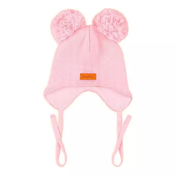 Gugguu Double Tuft Baby Puuvillapipo Pink Ball. - Lasten pipot - SS25CO717pink - 1