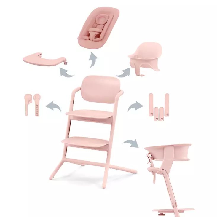 Starttipaketti Cybex Lemo 4 in 1 Pearl Pink & Training Tower. - Syöttötuolit - 521003191PAK - 1