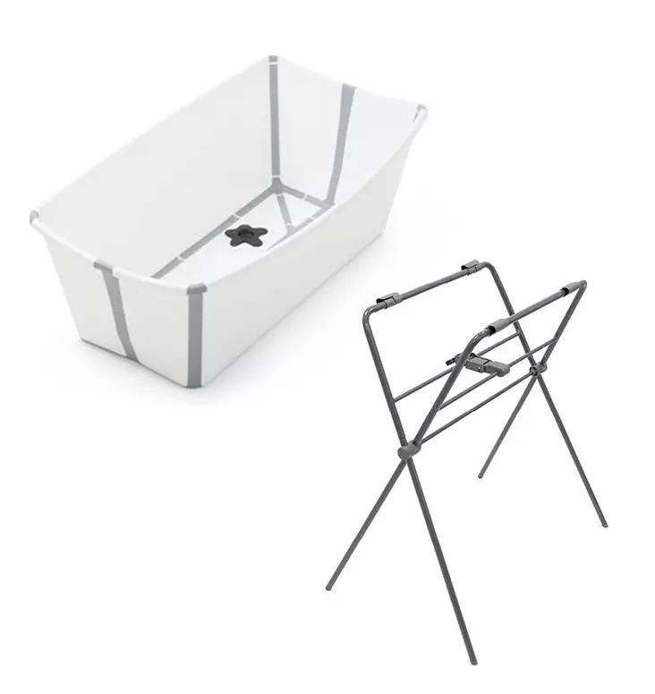 Stokke Flexi Bath kylpyamme White ja Flexi Stand ammejalat. - Kylpyammeet ja kylpytuet - 531901pak - 1