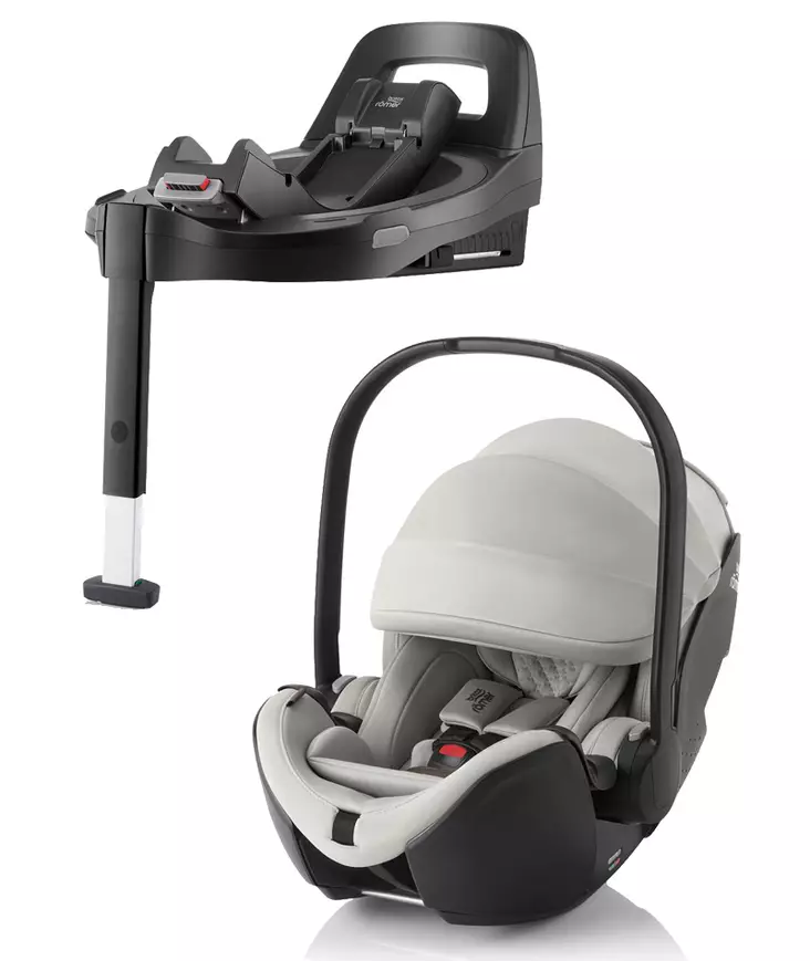 BRITAX Baby-Safe PRO LUX, Linen Grey ja jalusta. - Turvakaukalot 0-13kg - 2000040843PAK - 1