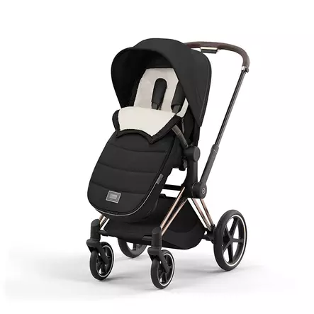 Cybex ePriam 4 rattaat Sepia Black Platinum lämpöpussilla. - Lastenvaunut ja yhdistelmävaunut - 521002337eYFMSBL - 2