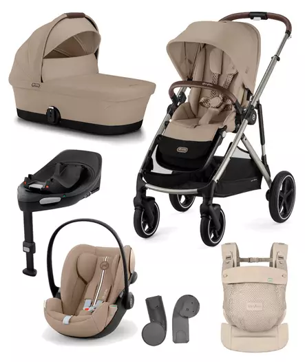 Starttipaketti Cybex Gazelle S 2 XL Almond Beige. - Sisarusrattaat - 522005243staCLGXL - 1